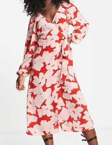 Rochie medie ASOS, roz Roz