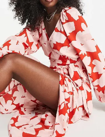 Rochie medie ASOS, roz Roz