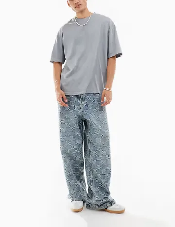 Tricou Oversize COLLUSION, gri