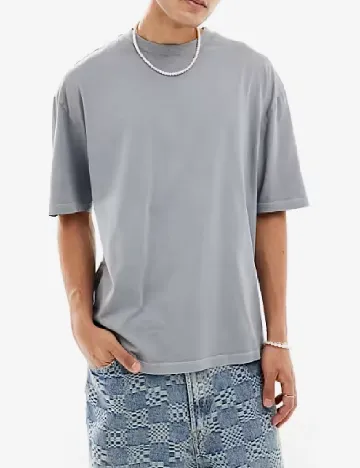 Tricou Oversize COLLUSION, gri