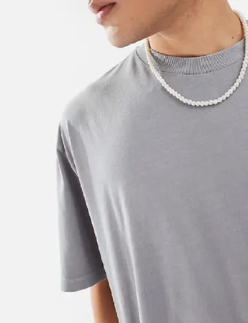 Tricou Oversize COLLUSION, gri