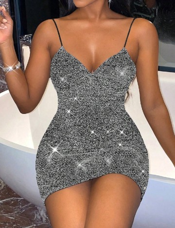 Rochie scurta SHEIN, gri