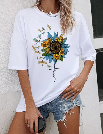 Tricou SHEIN, alb