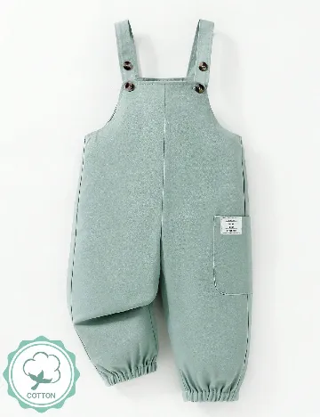 Salopeta Shein Kids, verde Verde