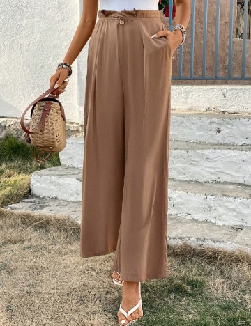 Pantaloni SHEIN, maro