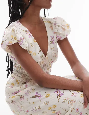 Rochie medie & other stories, ecru