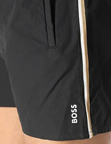 Short de baie BOSS, negru
