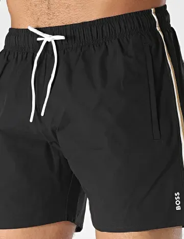 Short de baie BOSS, negru