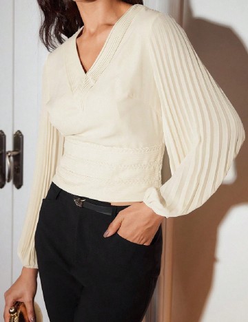 Bluza MOTF, crem