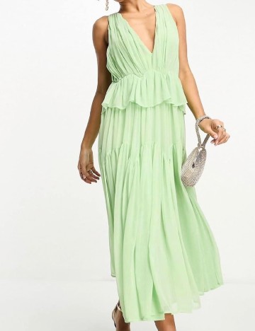 Rochie medie ASOS, verde