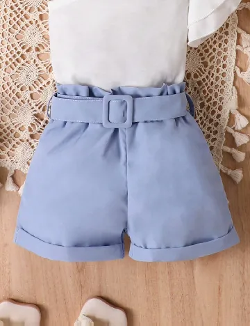 Pantaloni scurti Shein Kids, albastru