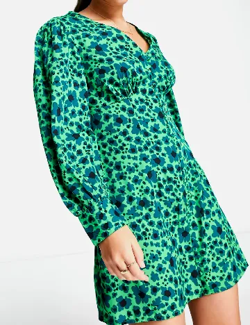 Rochie scurta Wednesday sgirl, verde Verde