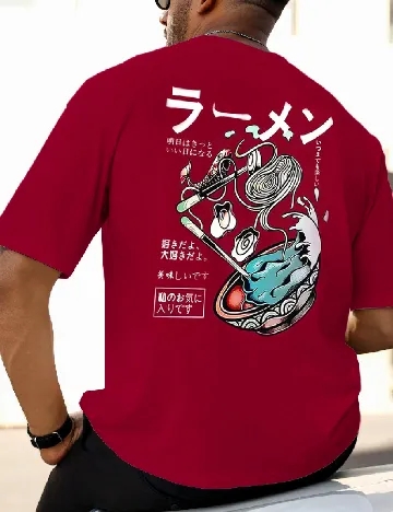 Tricou SHEIN Plus Size Men, rosu
