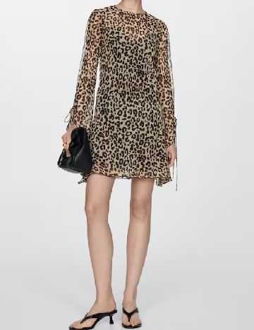 Rochie scurta Mango, animal print