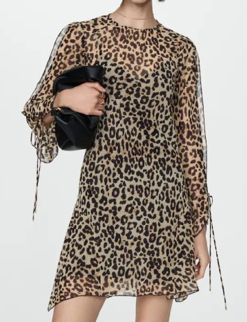 Rochie scurta Mango, animal print
