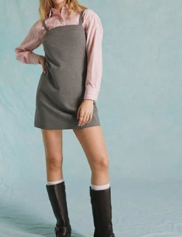 Rochie scurta Miss Selfridge, gri