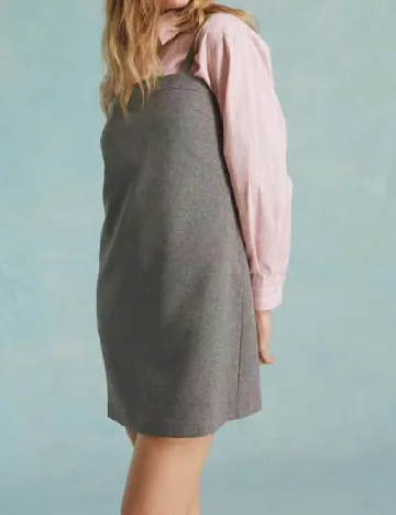 Rochie scurta Miss Selfridge, gri Gri
