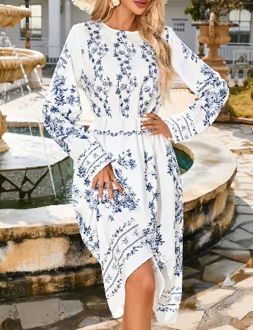 Rochie medie SHEIN, alb Alb