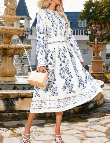 Rochie medie SHEIN, alb Alb