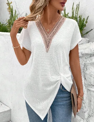 Bluza Emery Rose, alb