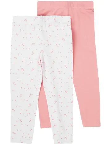 Set pantaloni 2 perechi ACTION, alb/roz Roz