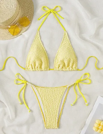 Costum de baie SHEIN, galben