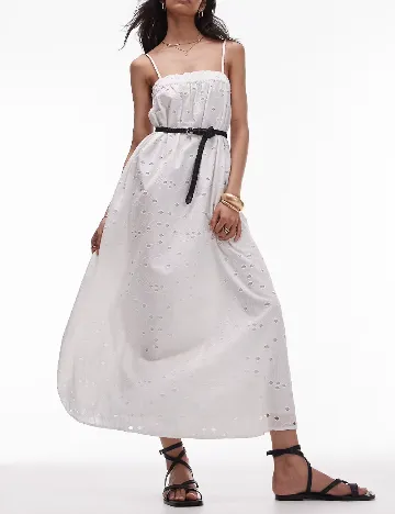 Rochie lunga Top Shop, alb