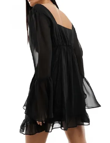 Rochie scurta Miss Selfridge, negru Negru
