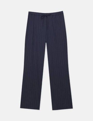 Pantaloni Pull&Bear, bleumarin