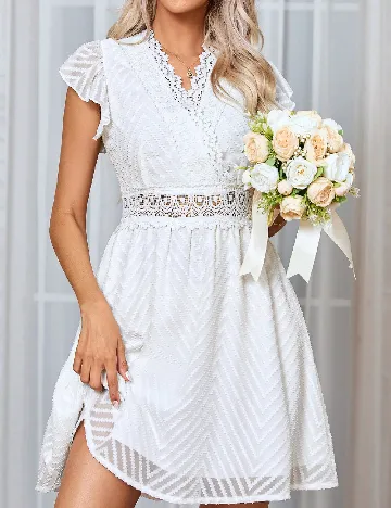 Rochie scurta SHEIN, alb