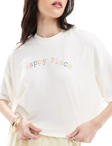 Tricou Only, alb