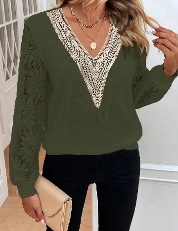 Bluza SHEIN, verde