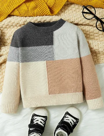 Pulover Shein Kids, mix culori
