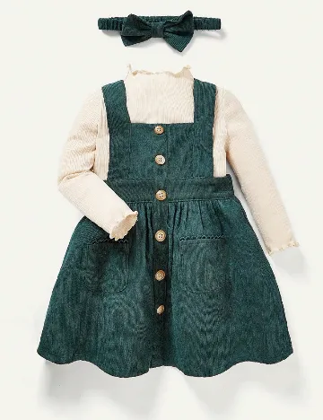 Compleu Shein Kids, verde Verde