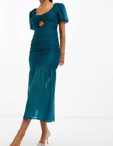 Rochie medie ASOS, turcoaz