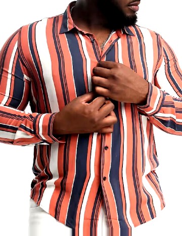 Camasa Devil s Advocate Plus Size, mix culori