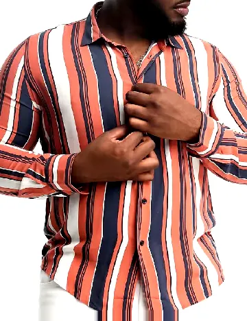 Camasa Devil s Advocate Plus Size, mix culori