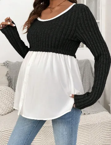Bluza SHEIN Maternity, negru Negru