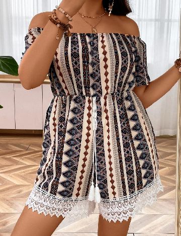 Salopeta SHEIN CURVE, mix culori