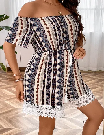 Salopeta SHEIN CURVE, mix culori