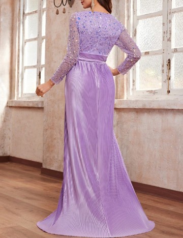 Rochie lunga Giffniseti, mov