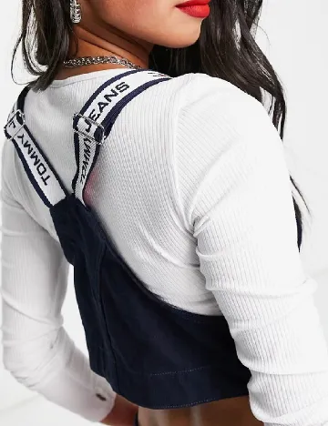 Top Tommy Jeans, albastru/rosu