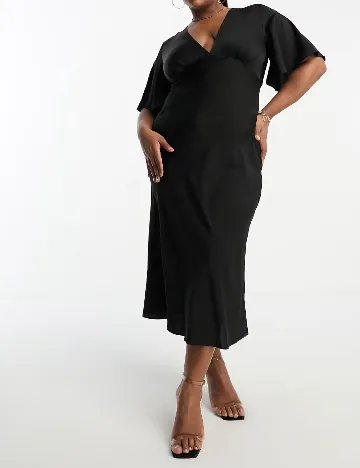 Rochie lunga ASOS Curve, negru