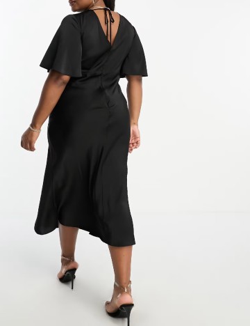 Rochie lunga ASOS Curve, negru