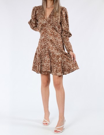 Rochie scurta AX Paris, maro
