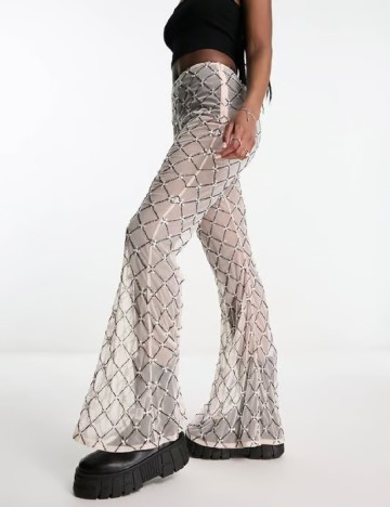 Pantaloni ASOS, crem