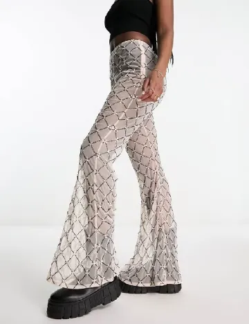 Pantaloni ASOS, crem Crem