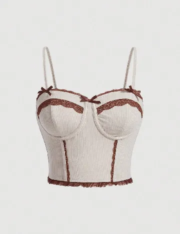 Top SHEIN, crem