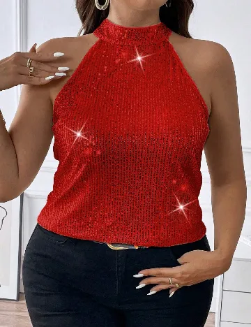 Bluza SHEIN CURVE, rosu Rosu