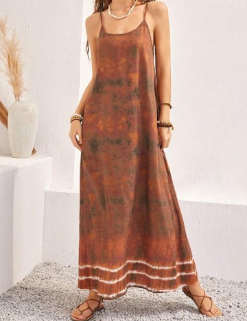 Rochie lunga SHEIN, maro